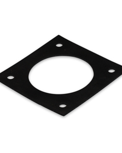 Rubber flange gasket, Chemigum 65, 120x120x2.0mm